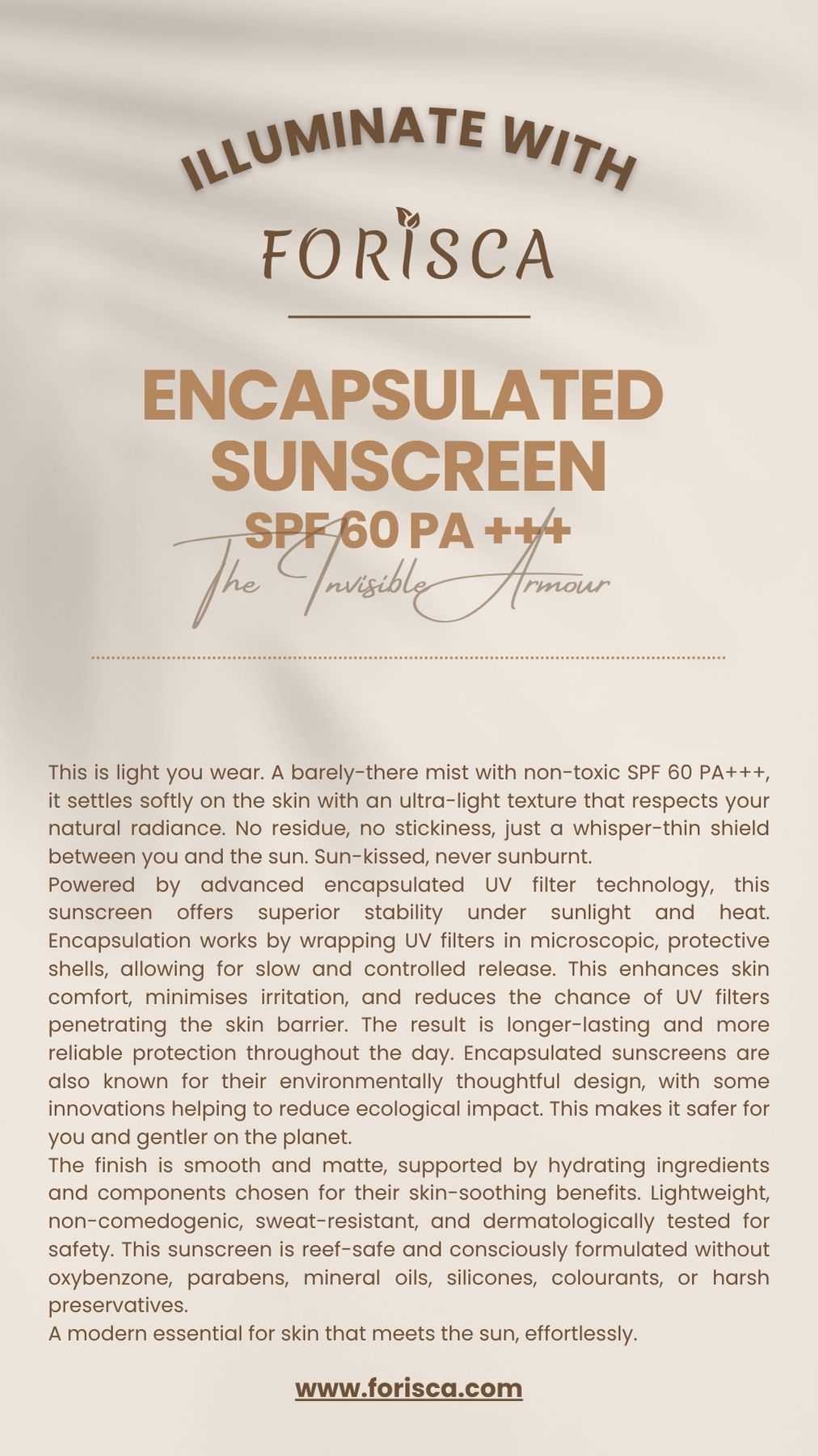Encapsulated Sunscreen SPF 60 PA +++